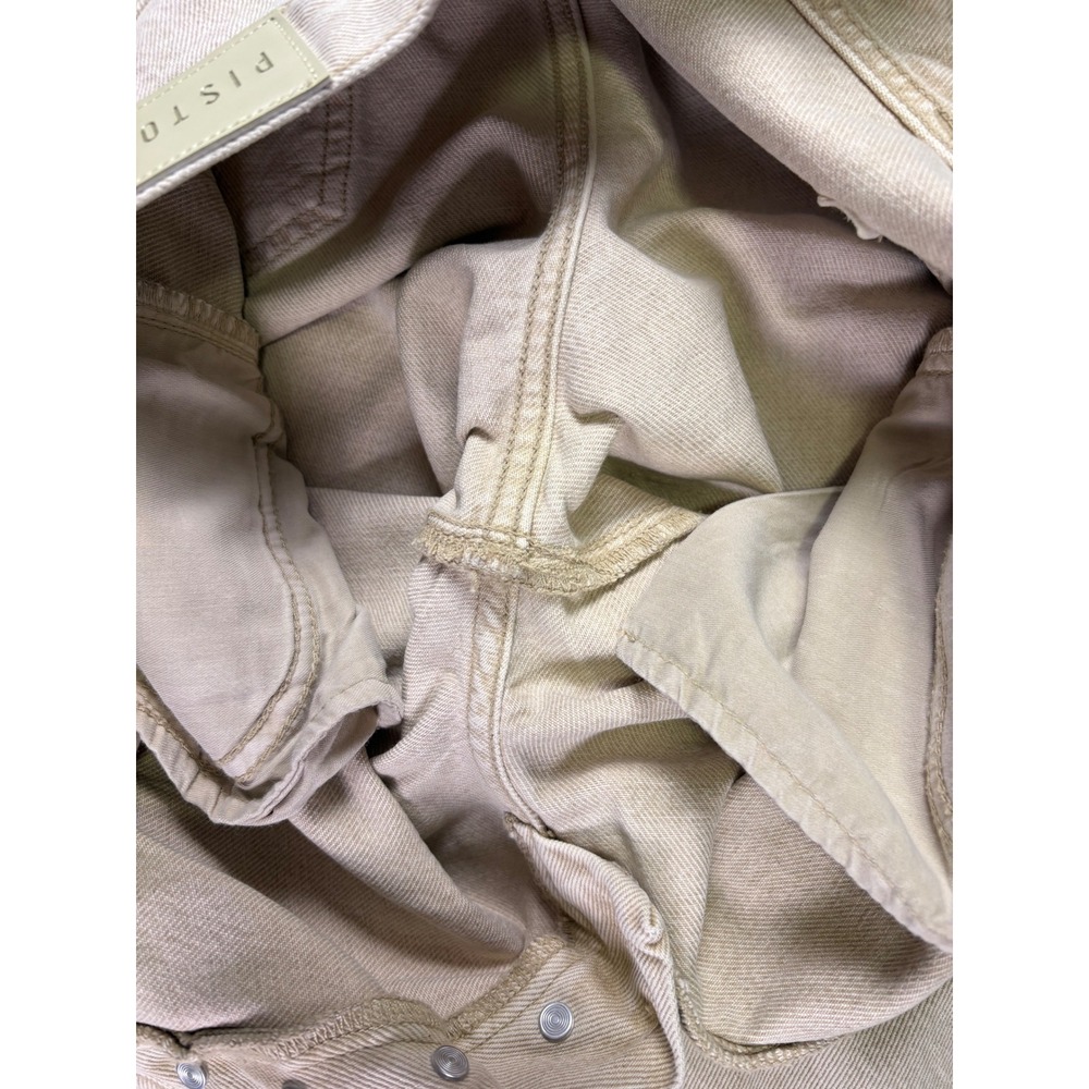 Pistola Ryder High Rise Cuffed Jeans 27 Oat Wide Leg Coastal Euro Neutral Modern - Picture 7 of 8